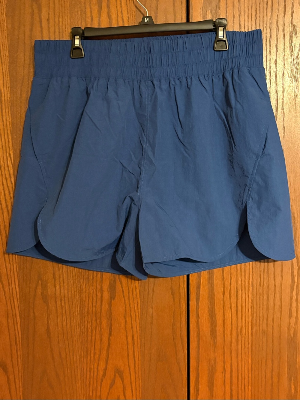 Zenana Outfitters Blue Athletic Running Shorts